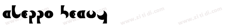 Aleppo Heavy字体转换